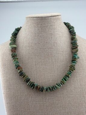 Turquoise Chip Bead Necklace - Women's Jewelry
